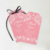 Pink Talavera Mexicaans Baby shower Dank u Cadeaulabel