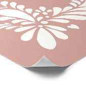 Pink Talavera Tegel Fiesta Baby shower Welkom Poster (Hoek)