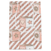 PINK & TAN GLITTER KIJK BABY BLOKKEN MEDIUM CADEAUZAKJE (Voorkant)