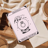 Pink Tarot Kaart Vrijgezellenfeest Celestial Invit
