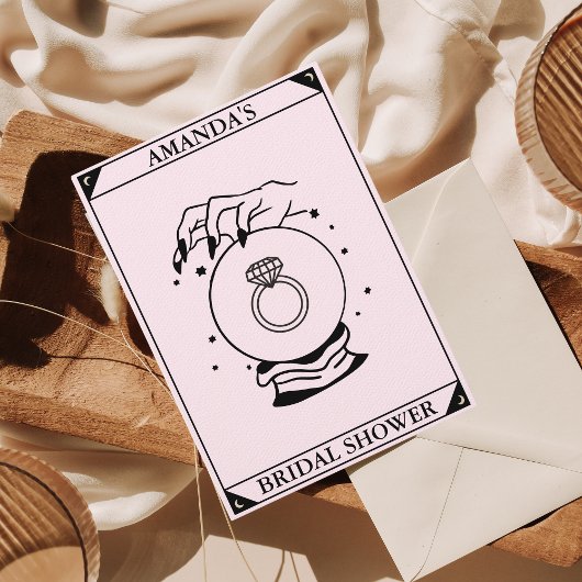 Pink Tarot Kaart Vrijgezellenfeest Celestial Invit