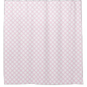 Pink Tartan Curtain Soft Trendy Bathroom Accent Douchegordijn (Voorkant)