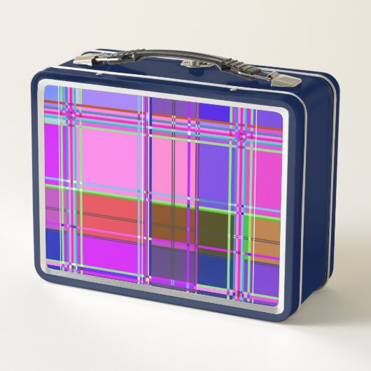 Pink tartan Fabric Pattern Cloth Madras (Achterkant)