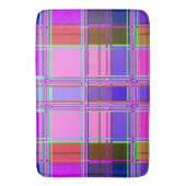 Pink tartan Fabric Pattern Cloth Madras Badmat (Voorkant Verticaal)