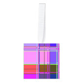 Pink tartan Fabric Pattern Cloth Madras Decoratie (Voorkant)