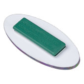 Pink tartan Fabric Pattern Cloth Madras Naambadge (Achterkant)