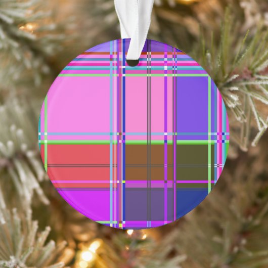 Pink tartan Fabric Pattern Cloth Madras Ornament (Boom)