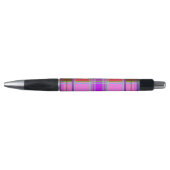 Pink tartan Fabric Pattern Cloth Madras Pen (Voorkant)
