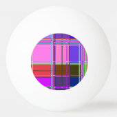 Pink tartan Fabric Pattern Cloth Madras Pingpongbal (Voorkant)