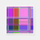 Pink tartan Fabric Pattern Cloth Madras Servet (Voorkant)