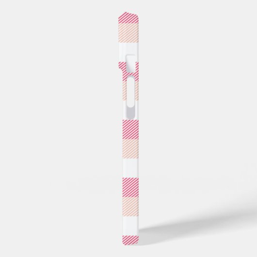 Pink Tartan Patroon Case-Mate iPhone Case (Achterkant / Links)