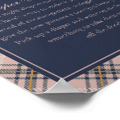 Pink Tartan Plaid Rocking Horse Diaper Thoughts Poster (Hoek)