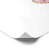 Pink Tea Party Vrijgezellenfeest Welkom Poster (Hoek)