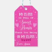 Pink Teachers Valentijn Gift Label Cadeaulabel (Voorkant)