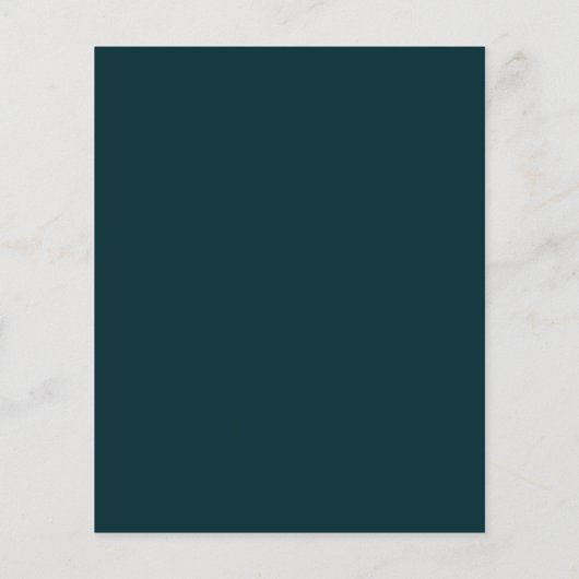 Pink teal minimalist salon flyer (Achterkant)
