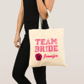Pink Team Bride Canvas tas (Voorkant (product))