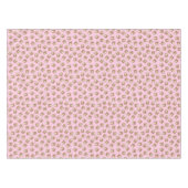 Pink Teddy Bear Baby Birthday Party Tafelkleed (Voorkant (Horizontaal))