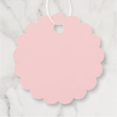 Pink Teddy Bear Baby shower Bedankjes Labels (Achterkant)