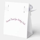 Pink Teddy Bear Baby Shower Favor Bag Bedankdoosjes (Achterkant)