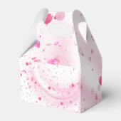 Pink Teddy Bear Baby Shower Favor Box- Editable Bedankdoosjes (Achterkant)