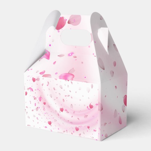 Pink Teddy Bear Baby Shower Favor Box- Editable Bedankdoosjes (Achterkant)