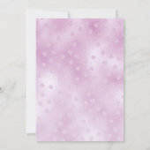 Pink Teddy Bear Baby shower Invitation Kaart (Achterkant)