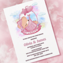 Pink Teddy Bear Baby shower