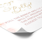 Pink Teddy Bear Balloons How big is Mommy's Belly Poster (Hoek)