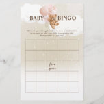 Pink Teddy Bear BINGO Baby shower Games Flyer<br><div class="desc">Deze Pink Teddy Bear BINGO Baby shower Games zijn perfect voor je baby shower!</div>