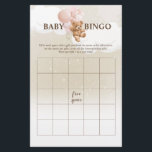 Pink Teddy Bear BINGO Baby shower Games Flyer<br><div class="desc">Deze Pink Teddy Bear BINGO Baby shower Games zijn perfect voor je baby shower!</div>