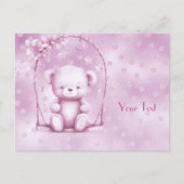 Pink Teddy Bear Briefkaart (Voorkant)