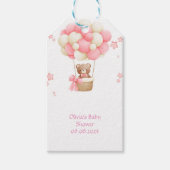 Pink Teddy Bear Cadeaulabel (Voorkant)
