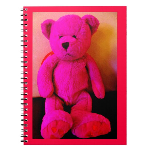 Pink Teddy Bear Notitieboek (Voorkant)