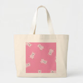 Pink Teddy Parade – Kawaii Canvas tas (Voorkant)