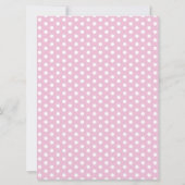 PINK Teddy Verjaardag Meisje Kaart (Achterkant)