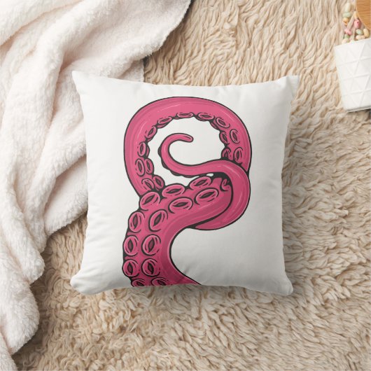 Pink Tentacle Kussen (Deken)