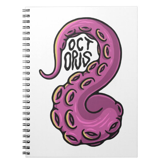 Pink Tentacle Notitieboek (Voorkant)