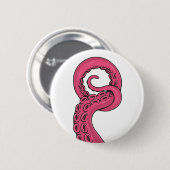 Pink Tentacle Ronde Button 5,7 Cm (Voorkant /achterkant)