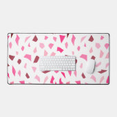 Pink Terrazzo Bureaumat (Keyboard & Muis)