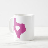 Pink Texas Koffiemok (Voorkant links)