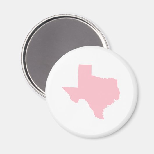 Pink Texas Magneet (Voorkant / Achterkant)
