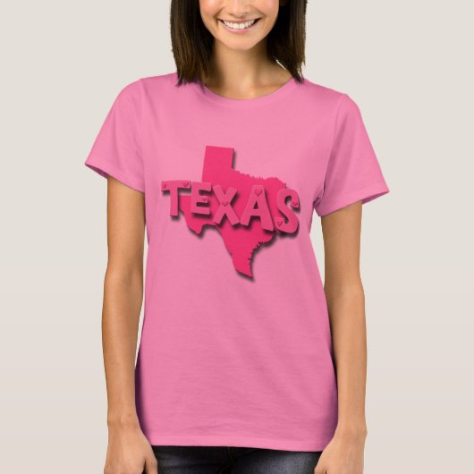 PINK TEXAS T-SHIRT (Voorkant)
