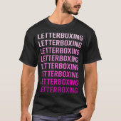 Pink Text Letterboxing T-shirt (Voorkant)