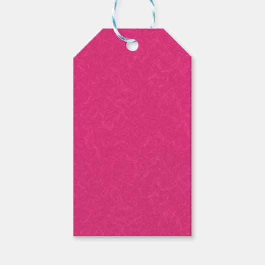 Pink textured surface with subtle swirling pattern cadeaulabel (Voorkant)
