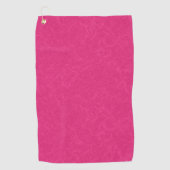 Pink textured surface with subtle swirling pattern golfhanddoek (Voorkant)
