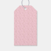 Pink Thank You Gold Cross Girl bevestiging Cadeaulabel (Achterkant)