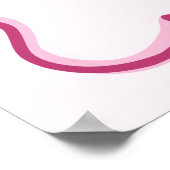 Pink That Girl Coquette Cake Verjaardag Welkom Poster (Hoek)