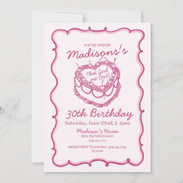 Pink That Girl Heart Coquette Cherry Cake Verjaard Kaart