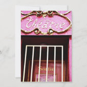 PINK THEATER INVITE ~EZ2 CUSTOMIZE THEATER PLAY KAART (Voorkant)