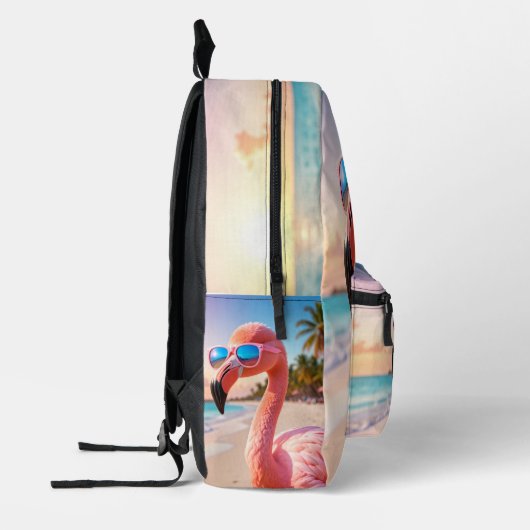 PINK THINKER Flamingo Pink Bedrukte Rugzak (Links)